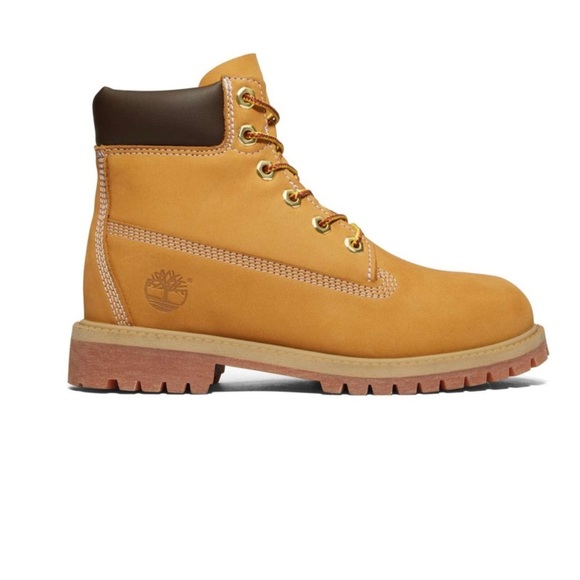 Timberland 6-Inch Premium Wheat Nubuck Boot Junior Size 7 - Picture 1 of 13
